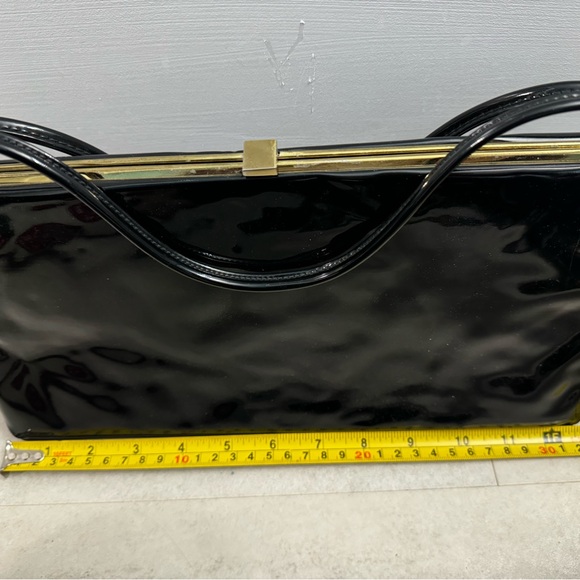 Vintage ladies evening purse bag handbag fake leather Theodor California - Picture 7 of 9